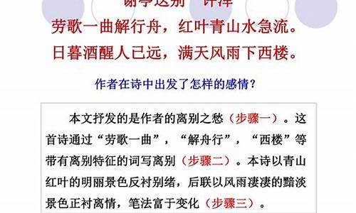 诗歌鉴赏答题技巧_古代诗歌鉴赏答题技巧